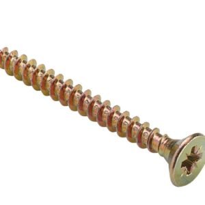 tornillos tirafondo para madera bicromatados 5x60mm. 100uds