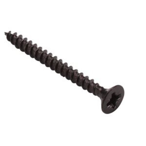 tornillos tirafondo para madera cincado negro 4x30mm. 500uds