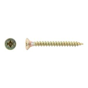 tornillos tirafondo para madera bicromatados 4,5x45mm. 200uds
