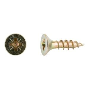 tornillos tirafondo para madera bicromatados 4x16mm. 500uds