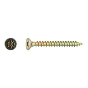 tornillos tirafondo para madera bicromatados 5x50mm. 200uds