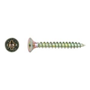 tornillos tirafondo para madera bicromatados 6x50mm. 100uds