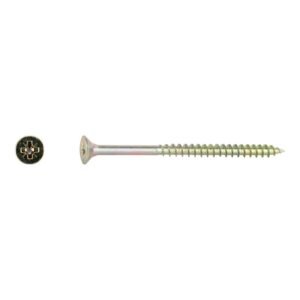 tornillos tirafondo para madera bicromatados 6x90mm. 100uds