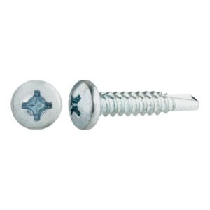 tornillos rosca chapa para metal cincados 4,8x25mm. 250uds