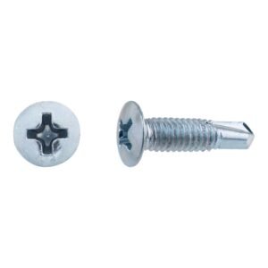 tornillos rosca chapa para metal cincado 4x16mm. 500uds