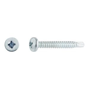 tornillos rosca chapa para metal cincados 4,8x38mm. 500uds