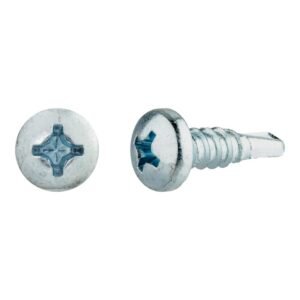 tornillos rosca chapa para metal cincados 4,8x16mm. 250uds