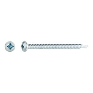 tornillos rosca chapa para metal cincados 5,5x75mm. 100uds