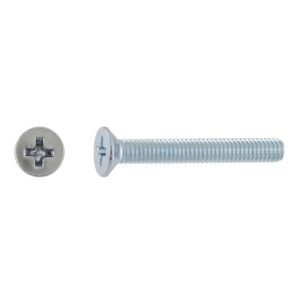 tornillos métricos avellanados para metal cincados 4x30mm. 500uds