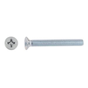 tornillos métricos para metal cincados 6x50mm. 100uds