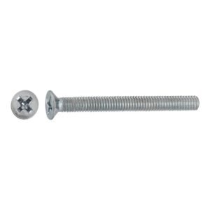 tornillos métricos avellanados para metal cincados 4x40mm. 200uds