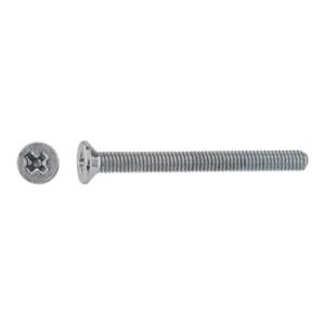 tornillos métricos avellanados para metal cincados 3x30mm. 500uds