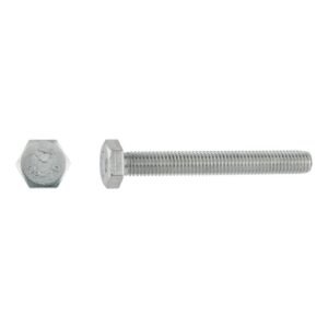 tornillos métricos hexagonales para metal cincados 10x80mm. 50uds