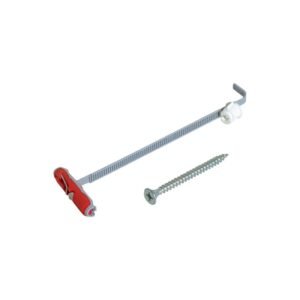 taco nylon para material hueco con tornillo diámetro 5mm longitud 70mm fischer taco de vuelco 6uds