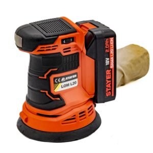 lijadora excentrica 18v stayer lom l20