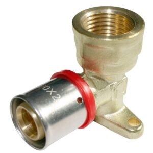 codo 90º con soporte 20mmx1/2" hembra multicapa