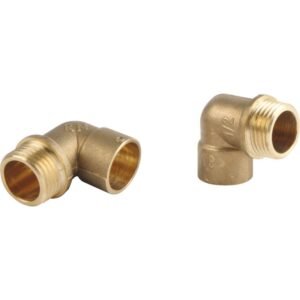 codo 90º latón 18mmx1/2" macho soldar roscar