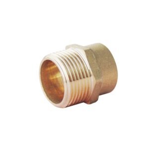 entronque latón 18mmx3/4" macho soldar roscar