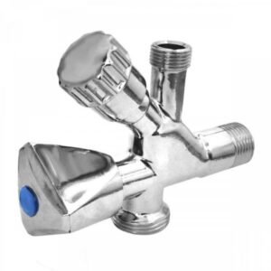 llave de escuadra con grifo lavadora Ø 1/2" x 3/8" x 3/4"