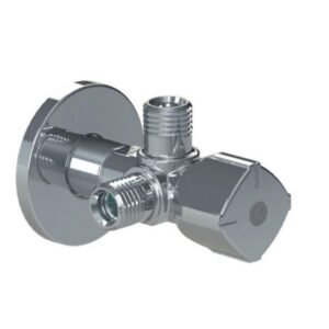 llave de corte twin con antirretorno Ø1/2" 3/8" 3/8"