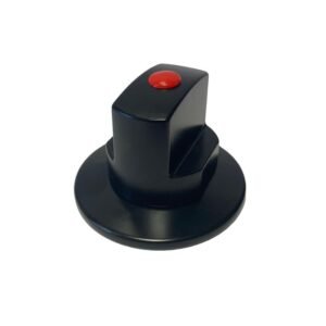 mando redondo y escudo para válvula multicapa negro