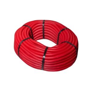 tubo corrugado Ø19mm 50m rojo