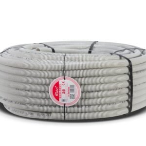 tubo corrugado libre de halogenos gris 25mm 75m