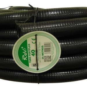 tubo corrugado reforzado negro 40mm 25m