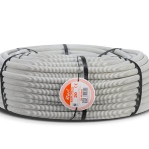 tubo corrugado libre de halogenos gris 20mm 100m