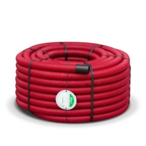 tubo corrugado doble capa rojo 40mm 50m