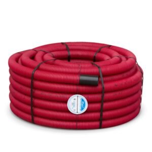 tubo corrugado doble capa rojo 50mm 50m