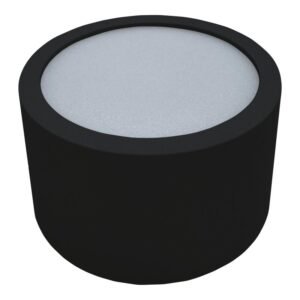 foco led de superficie bajo circular fijo 7w cct negro