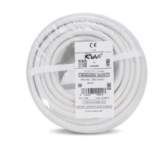 cable eléctrico h05vv f 2x1.5mm2 blanco 25m
