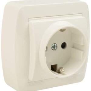 schuko mural superficie blanco
